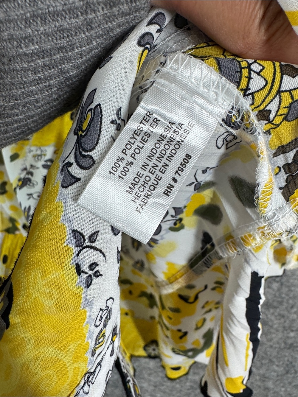 Violet & Claire Patchwork Print Y2K Blouse Yellow Black Small Boho Peplum Top - Picture 8 of 12